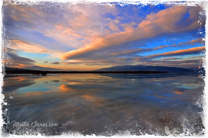 Frozen lake, Zywiec