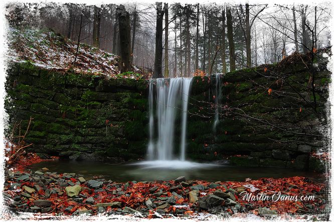 Waterfall Jaworze Beskids