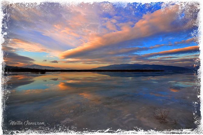 Frozen lake, Zywiec